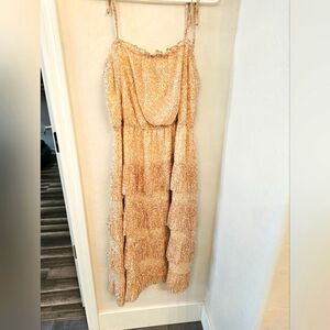 Elegant Cream Tiered Dress